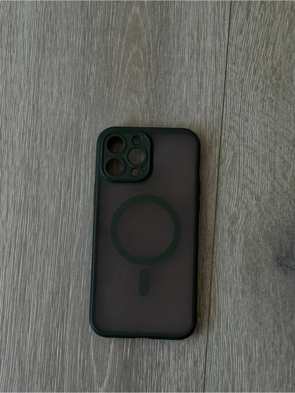 MagSafe-Compatible Dark Green Protective Phone Case